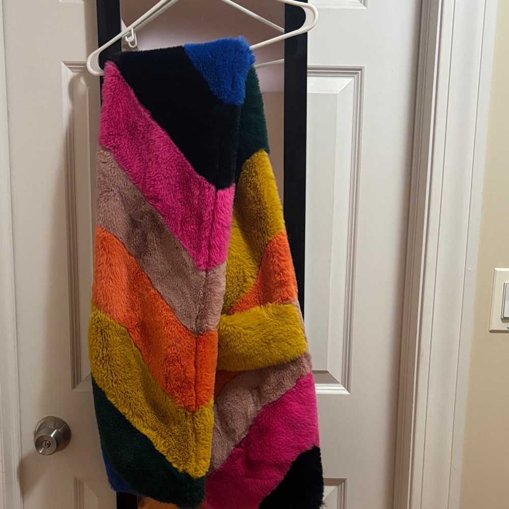 Kurt Geiger Multicolor Faux Fur Scarf